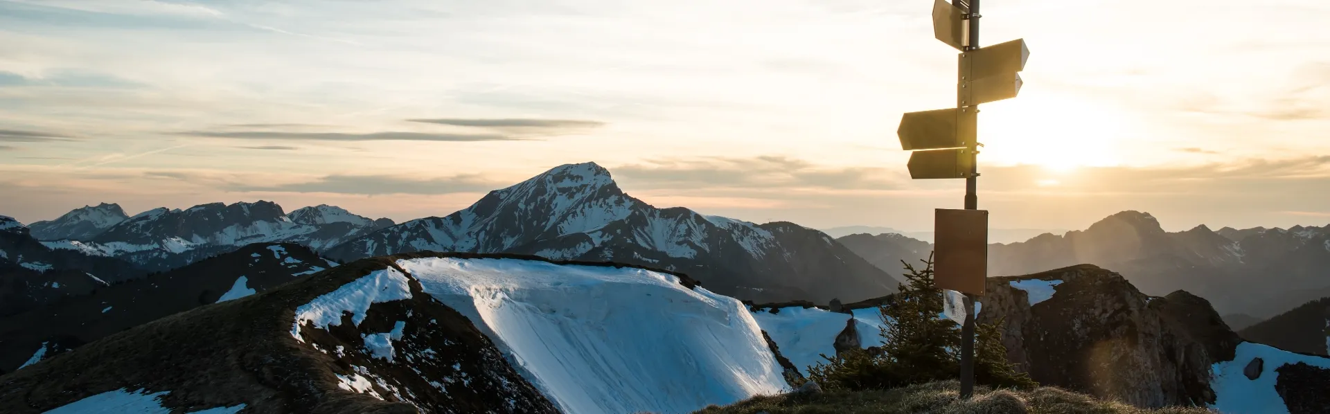 snowy montain landscape
