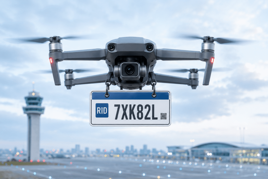 drone carrying remote id